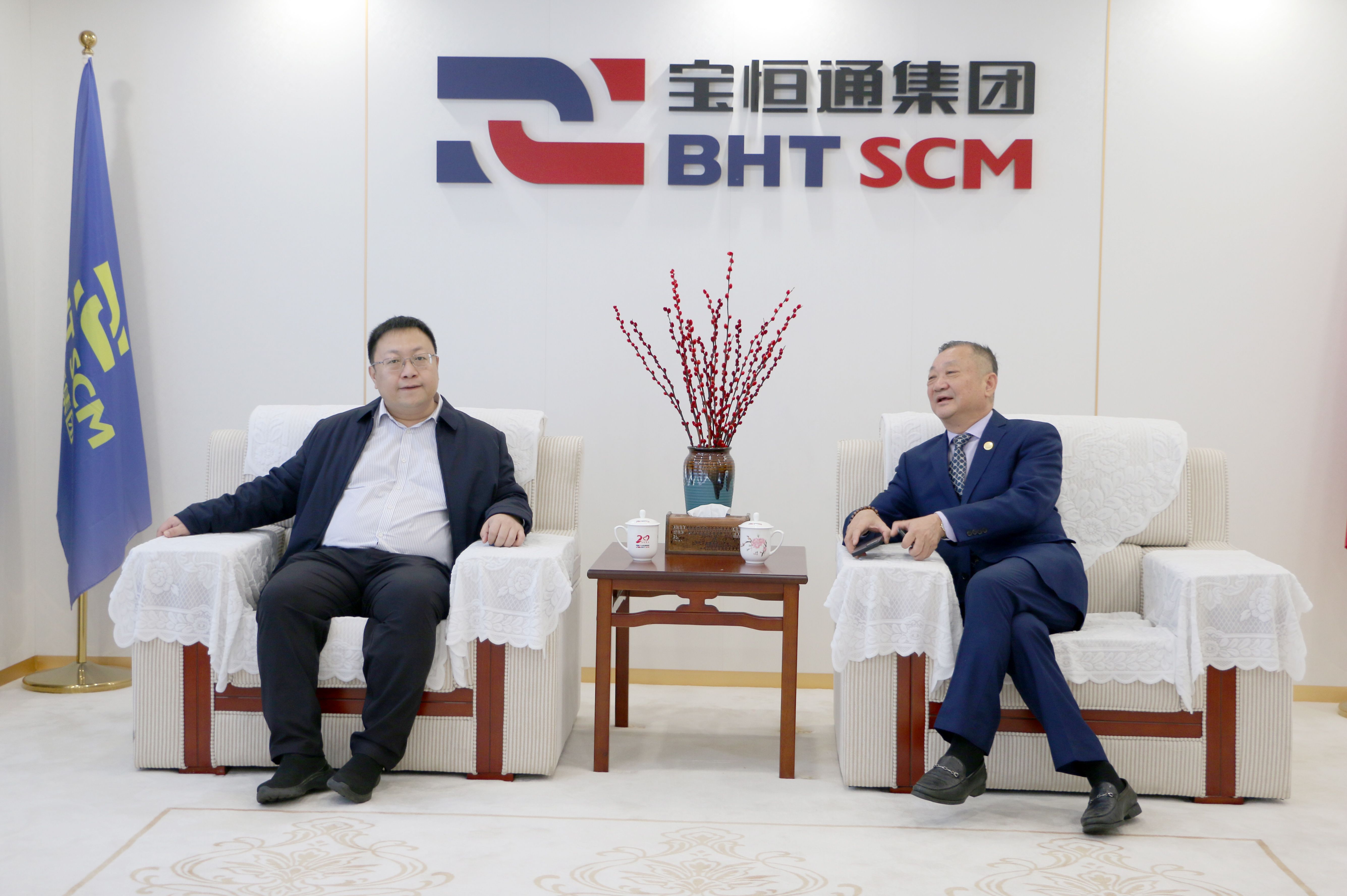 市交通运输局盐田管理局局长苗大壮一行莅临宝恒通集团指导工作